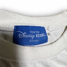 Y268★カジュアル★Tokyo Disney Resort 東京ディズニーリゾート 半袖Tシャツ ロックなキャラクター 人気 Sサイズ ホワイト ユニセックス_画像9