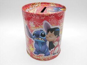 ディズニー 貯金箱　Stitch　リロ＆スティッチ2　2005年 丸ブリキ缶 Disney Bank キャラクター 雑貨【23082502】
