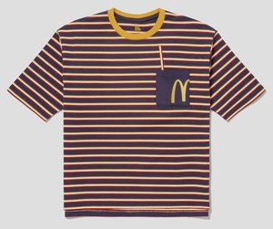 Lサイズ【新品】グラニフ　マクドナルド　「ストローボーダー」Tシャツ　カットソー　graniph　関東　東京　MacDonald　マック