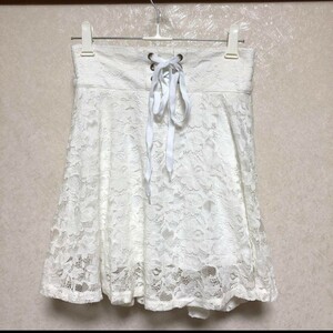 F229 unused skirt frill miniskirt race long-legged effect fashion clothes clothes bottoms lady's white race skirt 