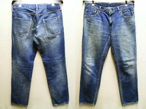 ◇即決[W34]visvim 15AW SOCIAL SCULPTURE DENIM 04D5 04 DAMAGED-5 スリム デニム 0115205005016 パンツ■4412