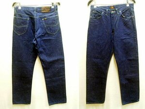 * prompt decision [W33] dark blue limitation hemp..Lee 101Z 15101 Vintage reissue replica Denim pants large flax #4925
