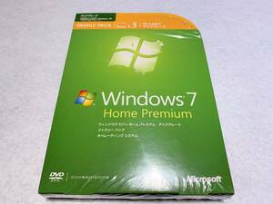  product version Windows 7 Home Premium up grade * Family pack [3 pcs. PC. install possible ]