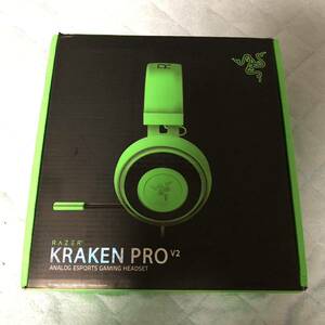 [ unused goods ] Razer KRAKEN Pro V2 Green Ray The -ge-ming headset cooler ticket green RZ04-02050300-R3M1 [GREEN]
