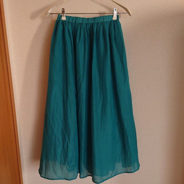 SHIPS Days シップス デイズ ロングスカート グリーン マキシスカート 緑
