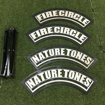 NATURE TONES オクタゴンサークル テーブル 耐熱塗装 焚き火 アウトドア キャンプ レジャー コンパクト ネイチャートーンズ 中古_画像9