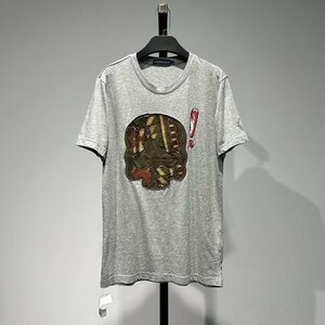 新品◆【格好いい】【通気品】メンズ半袖ＴシャツHYDROGENハイドロゲントップスグレーM