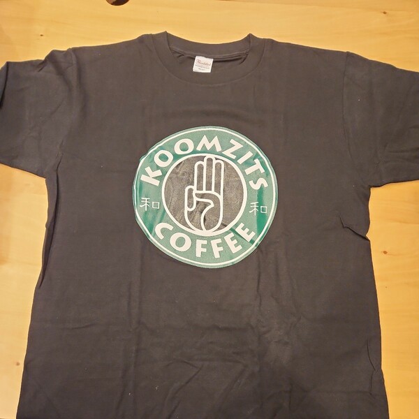 ボーイスカウト　第23回 世界ジャンボリー　KOOMZITS COFFEE Tシャツ　くろLサイズ　コットン Tシャツ 半袖Tシャツ