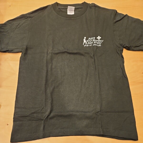 ボーイスカウト Tシャツ Tシャツ 第16回 日本ジャンボリー 静岡 山口県 きらら浜 カーキ Sサイズ コットン USED