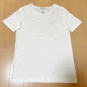 Красота христианский диор логотип с коротким рукавом T -Fish Size M White Ladies