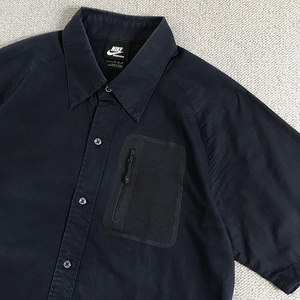 《09SS／NSW》NIKE TECH SHORT SLEEVE SHIRT BLACK ショートスリーブ シャツ ブラック nsw fragment ma5 beams atmos