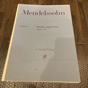 【裁断済み】メンデルスゾーン ロンドカプリチオーソ ヘンレ ピアノ譜 ピアノ楽譜