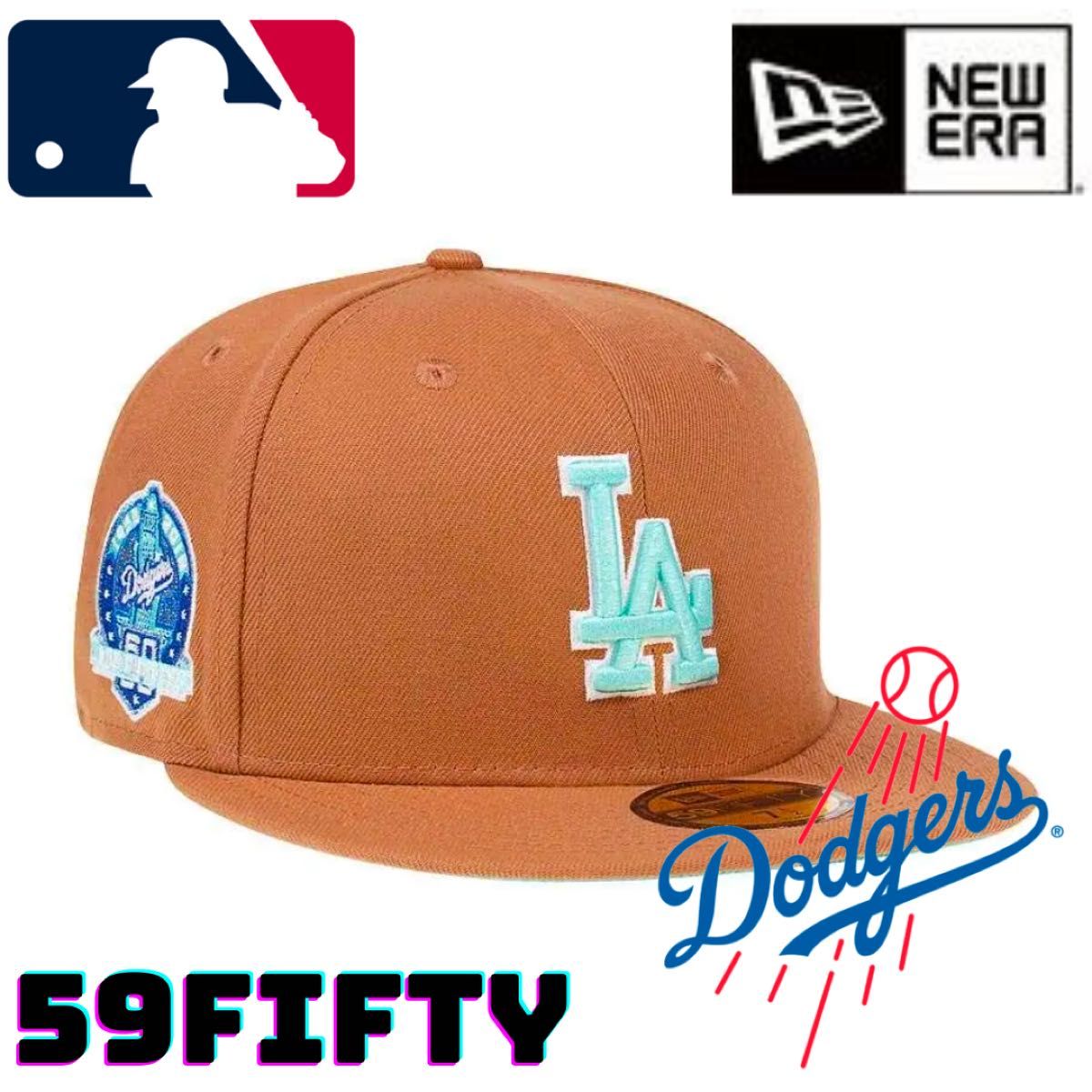 海外限定】7 1/2 ニューエラ ロサンゼルスドジャース 59FIFTY NEW ERA