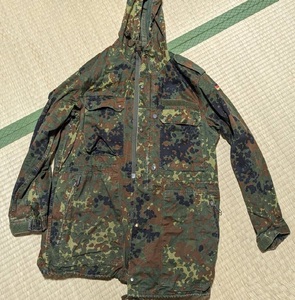 ドイツ軍　迷彩　カモフラージュ　ジャケット　フード　カモフラ ヴィンテージ パーカー　軍隊　軍服　ミリタリー　戦闘服　コスプレ