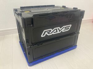 新品 正規品 RAYS 50th 折りたたみコンテナ Mサイズ ブラック 日本製 在庫あり 即納