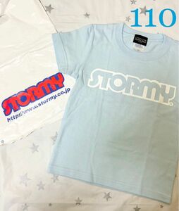 stormy ストーミー Tシャツ 110 水色 綿100% 空色