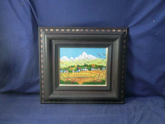 492392 Oil painting by Takako Oura Autumn in the Village (F3) Artist, from Hiroshima Prefecture, landscape painting, Painting, Oil painting, Nature, Landscape painting