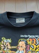 B'z　Tシャツ　M～Lサイズ程度　liveGym pleasure 2000 juice　ビーズ　ライブT　バンドT　即発送　美品_画像2