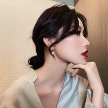 ピアス　パールピアス　大人ピアス　ツインパール　大人女子　高みえ　結婚式　お呼ばれ　アクセサリー　可愛いピアス　個性的【No.77】_画像6