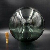 【宝蔵】アンティーク オブジェ 硝子 浮きガラス 大サイズ インテリア 周囲113cm 4.8㎏_画像2