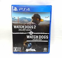 送料185円 UBISOFT/ユービーアイソフト PS4ソフト WATCH DOGS 1+2 コンプリートエディション ダブルパック ウォッチドッグス プレステ4_画像1