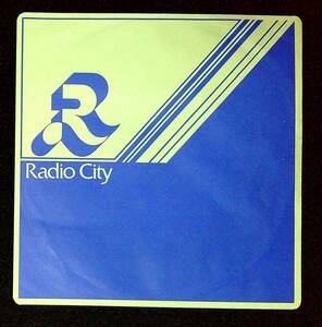 ◆354◆EP盤用・中古レコード袋◆ラジオシティ◆Radio City◆1枚◆外ビニール袋新品1枚付◆