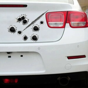 銃弾ステッカー (A102) カスタムカー イベント等に■トヨタ ホンダ 日産 マツダ スバル 三菱 スズキ ダイハツ いすゞ ヤマハ カワサキ