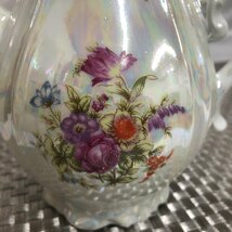 【中古/長期保管品/KSH】ティーポット 花柄 茶器 陶器 洋食器 アンティーク風　MZ0808_画像5