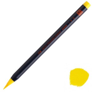 あかしや 筆ペン 水彩毛筆 「彩」 黄色 CA200-03