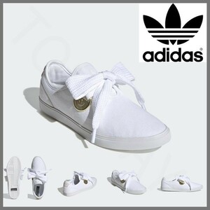 [ new goods ]22cm lady's adidas SLEEK LO W Sleek low Adidas white sneakers shoes shoes FV0740 33ba-j