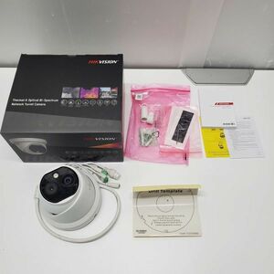 @TZ0004 HIKVISION ドーム型体温測定用サーモグラフィーネットワークカメラ 付属品付き DS-2TD1217B-3/PA