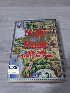 **MSX2 Might and Magic 2 мой to and Magic 2 BOOK TWO GATES TO ANOTHER WORLD! коробка * мнение есть **
