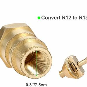 R134a ガスチャージ変換アダプター A/C R12 R22からR134Aへのユニバーサルレトロフィットバルブ R134aの画像4