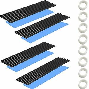 4 piece heat sink .. bonding seat 4pcs attaching .. mileage measures cooling radiator fins CPU IC chip circuit basis board LED amplifier . applying 