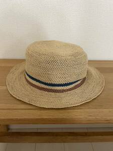 Ecua-Andino Hat HIPPIE STRAW HAT ハンドメイド パナマハット エクアアンディーノ エクアドル ストローハット ラフィアハット