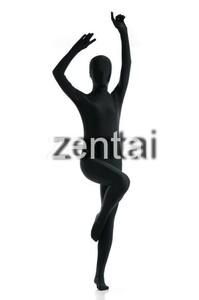 全身タイツ 黒 男性女性兼用 Lサイズ ゼンタイ コスプレ ZENTAI レオタード ボディースーツ 仮装 イベント コスチューム 戦隊