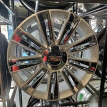 26インチ エスカレード用 プラチナム ダイヤモンドスタイル レプリカホイール シルバー 9.5j 6穴139.7 295/30R26 4本タイヤセット_画像3