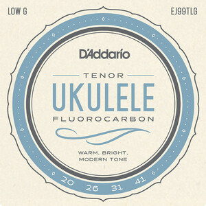 D'Addario Pro-Arte Carbon EJ99TLG .0210-.0350 Tenor Low G テナー用クリアフロロカーボン弦 ウクレレ弦