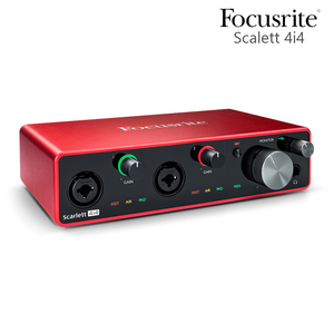 Focusrite Scarlett 4i4(gen3) USBオーディオインターフェイス 4イン4アウト マイクプリアンプ2チャンネルモデル