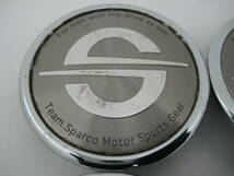 k7909 TEAM SPARCO チームスパルコ アルミホイール用センターキャップ中古4個 チーム スパルコ CAP38C 3150 0075 31500075_画像2