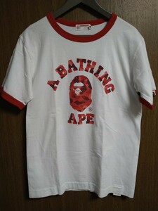 アベイシングエイプ　A BATHING APE 大猿　カモ柄　Ｔシャツ　Ｍサイズ