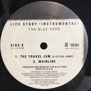 美盤 3LP / THA BLUE HERB (ザ・ブルー・ハーブ) - LIFE STORY -INSTRUMENTAL- / 日本語ラップ アングラ HIPHOP RAP / O.N.O /の画像7