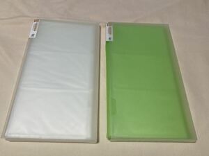 [ prompt decision ] photo album 3 step 120 pocket green clear 2 piece set photograph inserting 