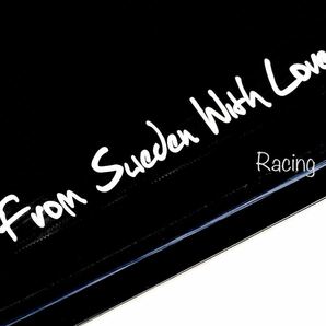 字体2 From Sweden with love レプリカ ステッカー/ rデザイン ポールスター t4 v50 v40 v60 v70 v90 xc40 xc60 xc70 xc90 240 850 940 t5