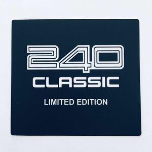 ボルボ 240 クラシック リミテッド エディション ステッカー 244 245 242 限定　classic limited edition ビンテージ