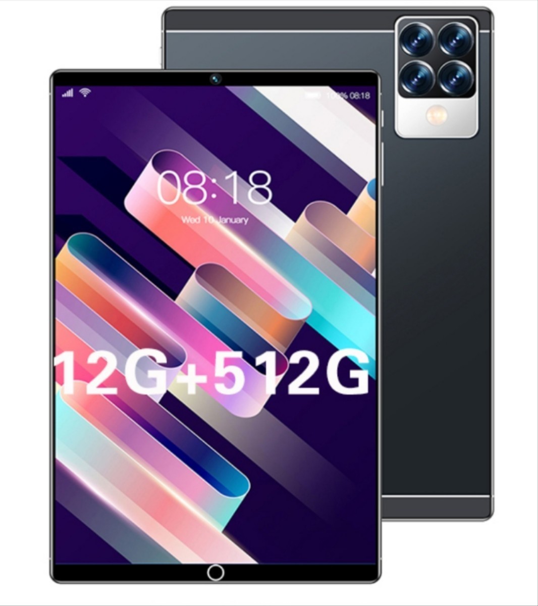 Android 12 タブレット 10インチWi-Fiモデル,12GB RAM+512GB ROM