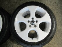 『ゴルフ　ヴァリアント』スタッドレス　VOLKSWAGEN純正♪17X7.5J+51【ホワイト塗装】225/45R17　2020製　9.5分イボ有　バランス調整済♪_画像4