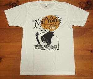 新品 【Neil Young】ニールヤング 1971 Live Vintage Style プリント Tシャツ L // ハーヴェスト ロックTシャツ クレイジーホース