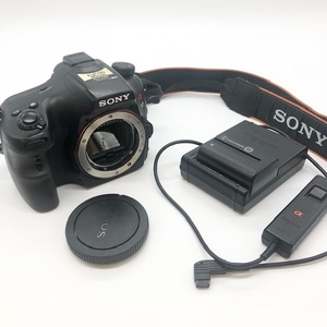 S1902【通電確認済み】SONY SLT-A57 デジタル 一眼カメラ ALPHA アルファ ソニー リモートコマンダー/ストラップ/バッテリー付属