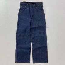 K102 希少 デッドストック アメリカ 製 WRANGLER タテベル デニム パンツ キッズ 7 ラングラー vintage ビンテージ BLUE BELL USA dedstock_画像3